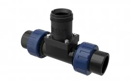 Icon Process Controls PT020 Truflo TI Insertion Paddle Wheel Flow Meter Fitting, 2" PVC True-Union Installation Fitting, Sch 80 Soc, NPT, ANSI 150 #Flgd