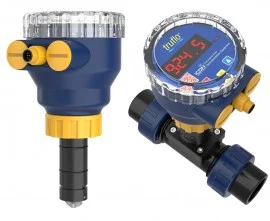 Icon Process Controls Truflo® TIR Series Insertion Paddle Wheel Flow Meter with PVC body and EPDM seals, 6 to 24"
