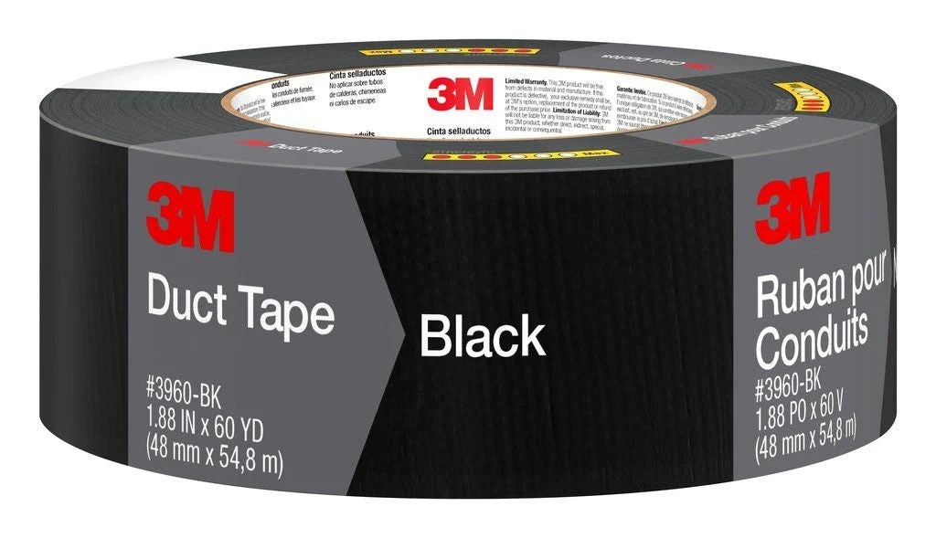 3M™ Black Duct Tape, 1.88 in x 60 yd