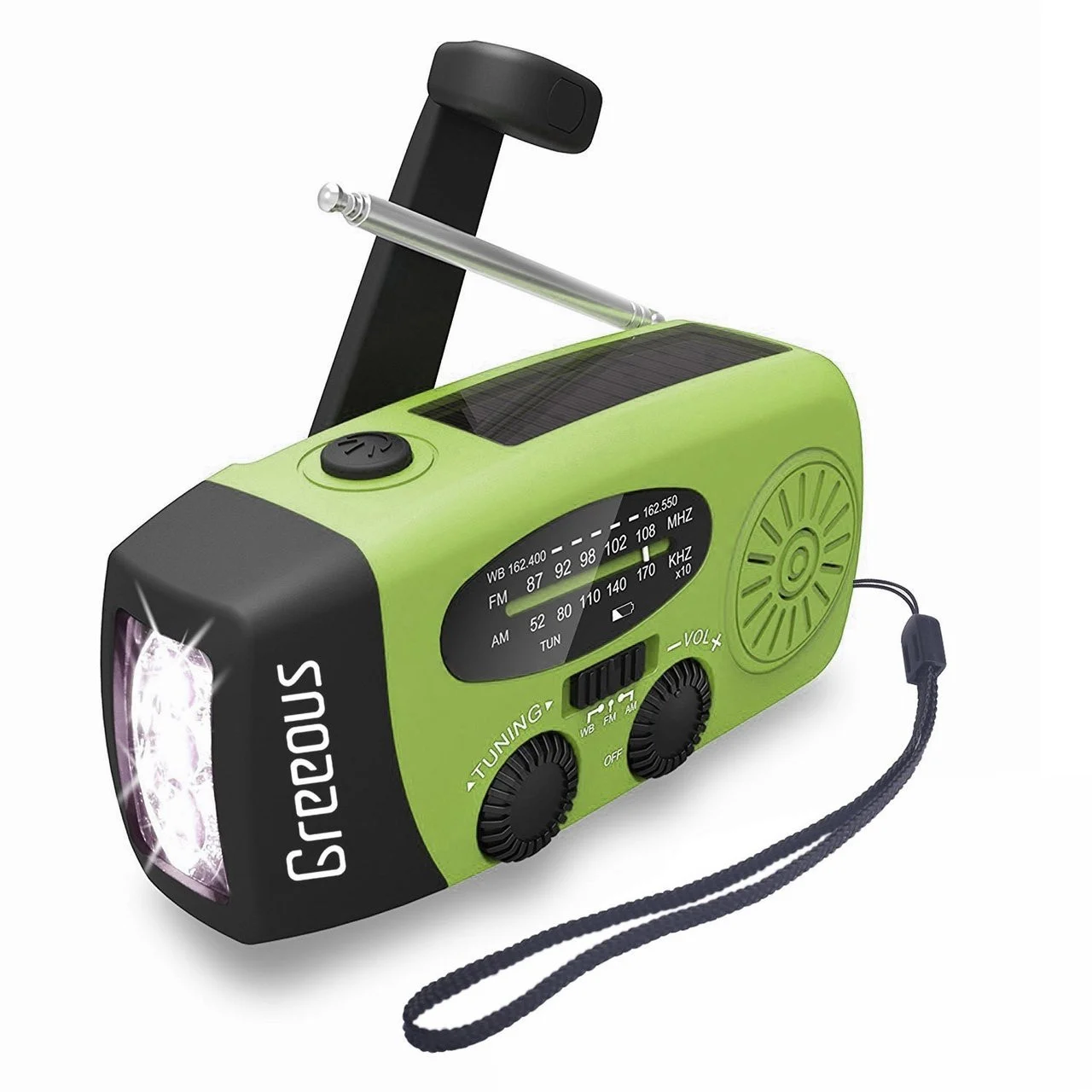 Hurricane Radio Emergency Radios,FM/AM/NOAA Weather radio with Hand Crank solar