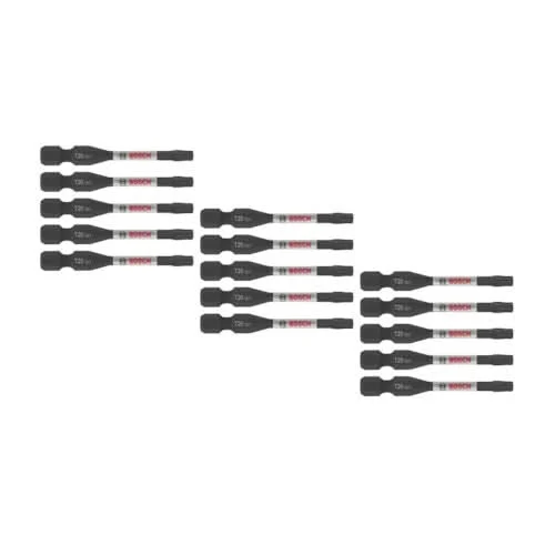 Bosch ITDT20215 15-Piece Driven 2-in. Impact Torx #20 Power Bits