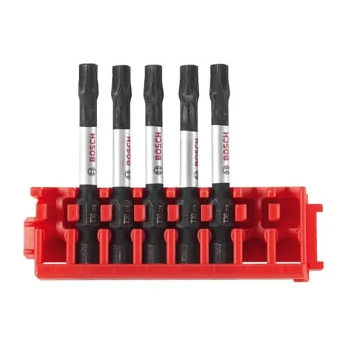Bosch ITDT30205C 5-Piece Driven 2-in. Impact Torx #30 Power Bits w/ Clip for Custom Case System