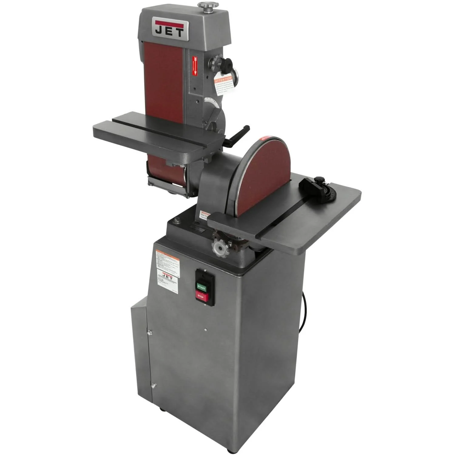 Jet 414551 J-4200A, 6 x 48 Industrial Combination Belt and Disc Finishing Machine 115V 1Ph