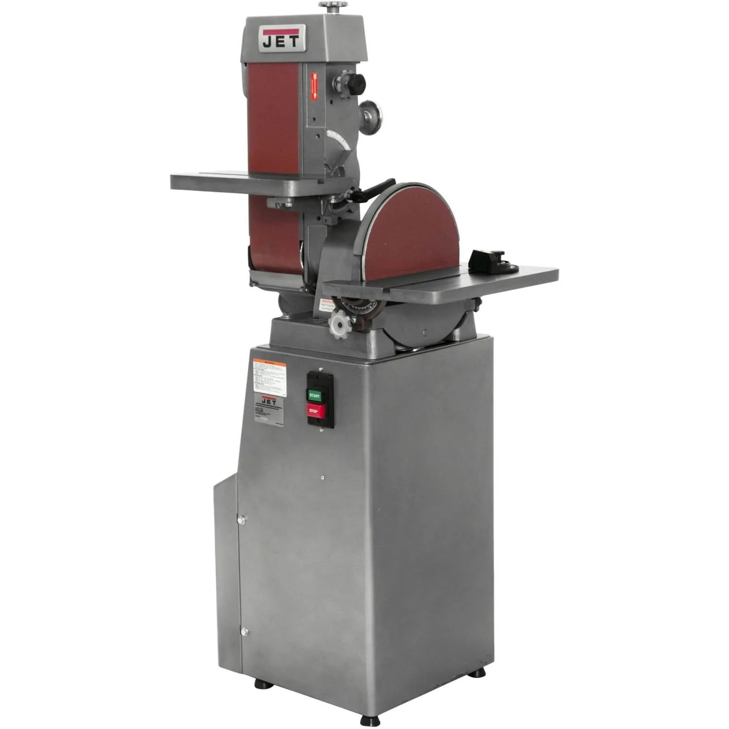 Jet 414553 J-4202A, 6 x 48 Industrial Combination Belt and Disc Finishing Machine 230V 3Ph