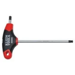 Klein Tools JTH6E13BE 1/4-Inch Ball-End Hex Key, Journeyman T-Handle, 6-Inch