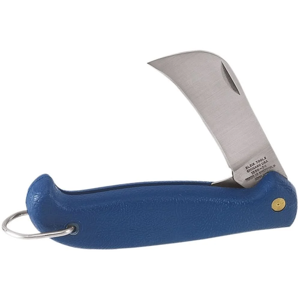 Klein 1550-24 Pocket Knife Stainless Steel 2-1/2" Slitting Blade