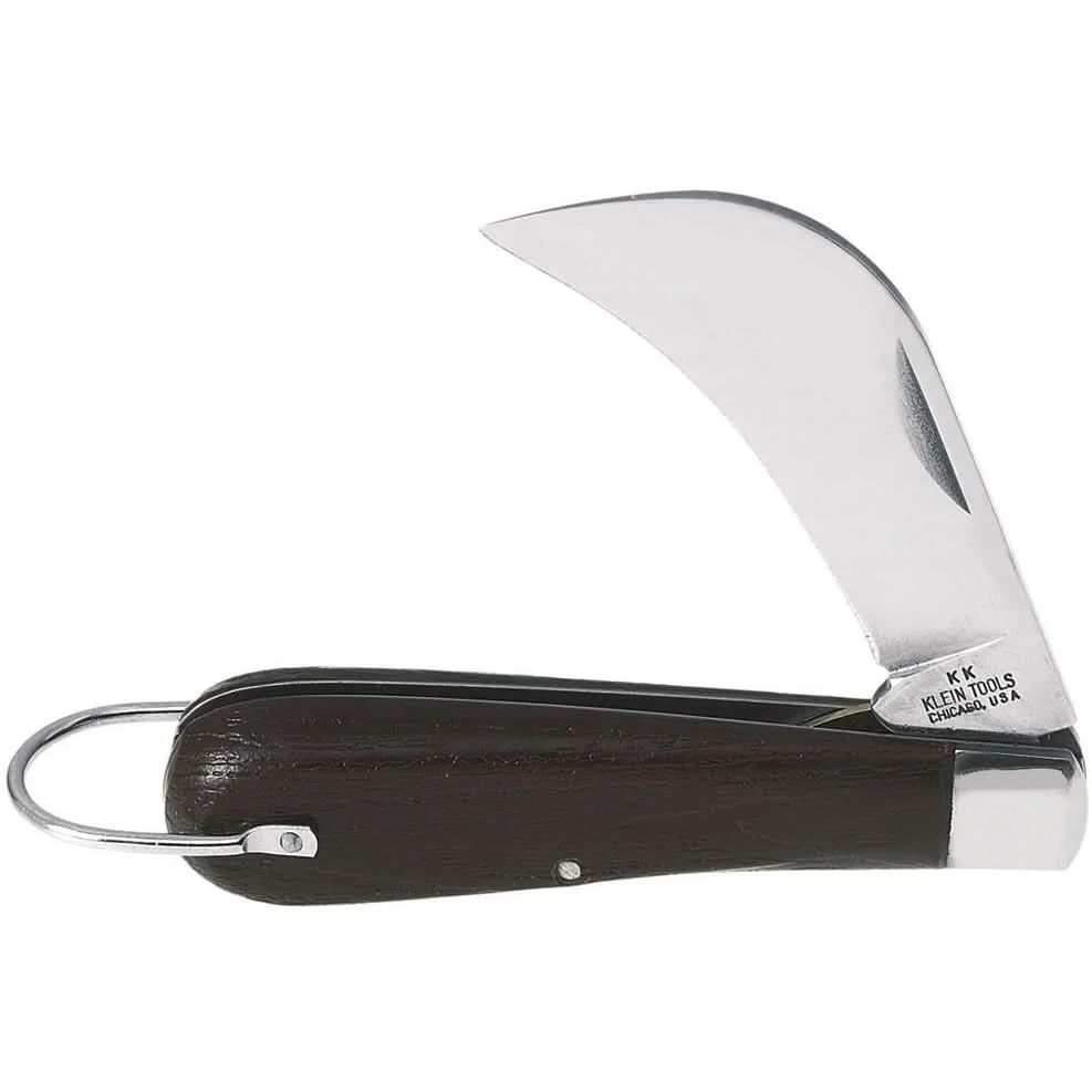 Klein 1550-44 Pocket Knife Stainless Steel 2-5/8" Sheepfoot Slitting Blade