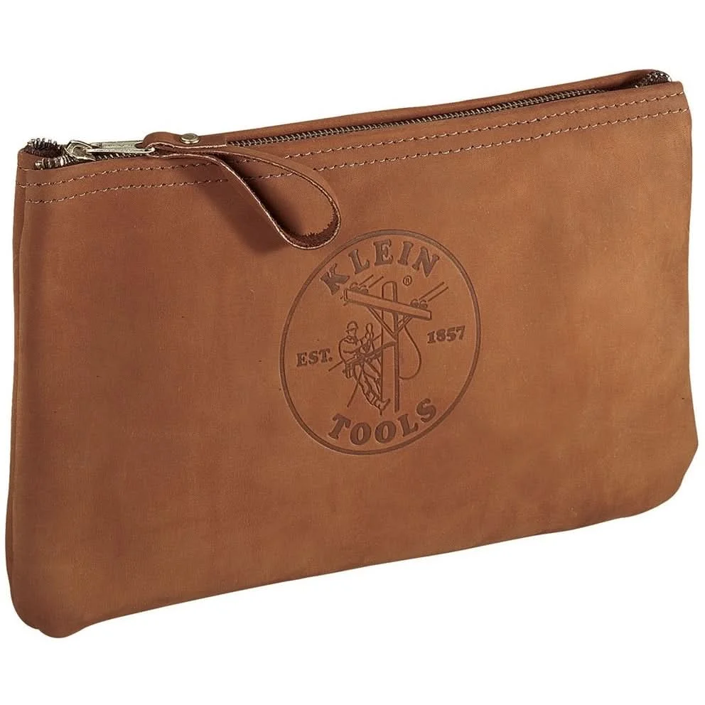 Klein 5139L Top-Grain Leather Zipper Bag