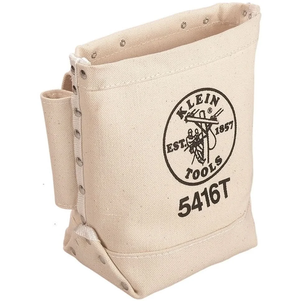 Klein 5416T Bull-Pin and Bolt Bag - Canvas with Tunnel Loop