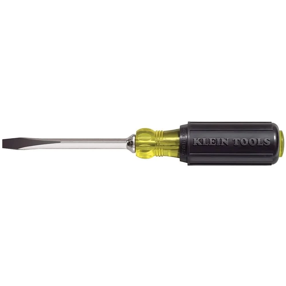 Klein 600-4 1/4" Keystone-Tip Screwdriver 4" Heavy-Duty Square-Shank