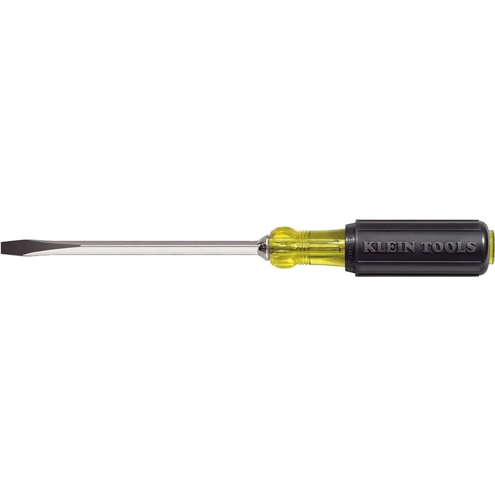 Klein 600-6 5/16" Keystone-Tip Screwdriver 6" Heavy-Duty Square-Shank
