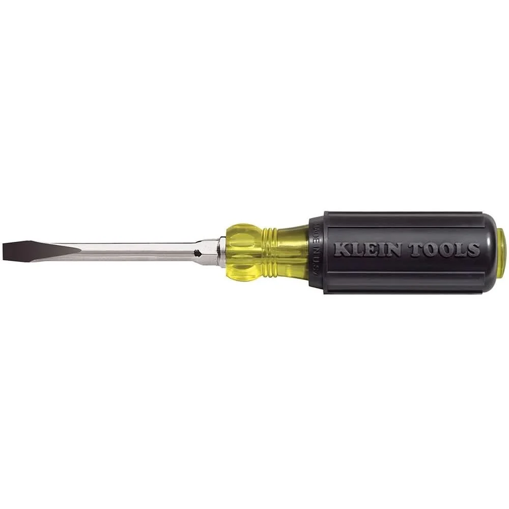 Klein 602-3 7/32" Keystone-Tip Screwdriver 3" Heavy-Duty Round-Shank