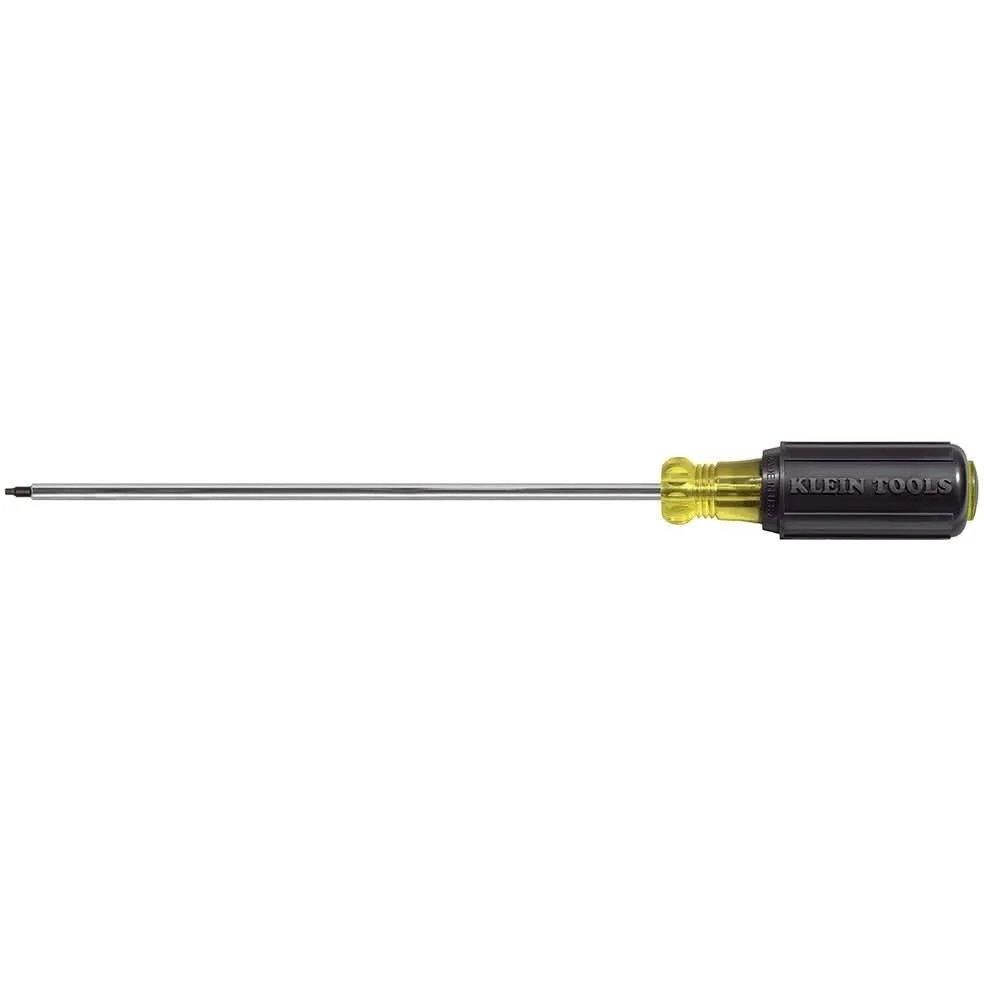 Klein 665 #1 Square-Recess Tip Screwdriver 8" Round-Shank