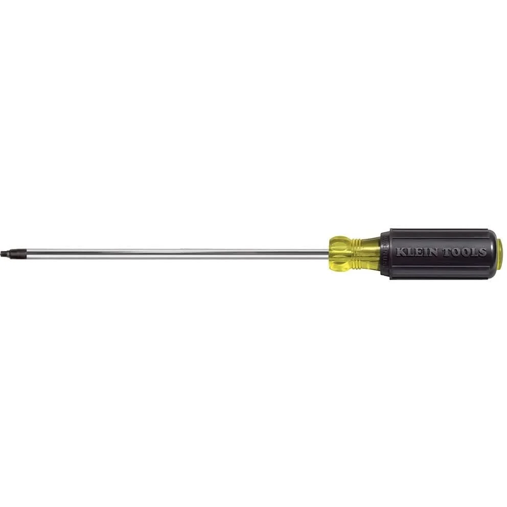Klein 667 #3 Square-Recess Tip Screwdriver 8" Round-Shank