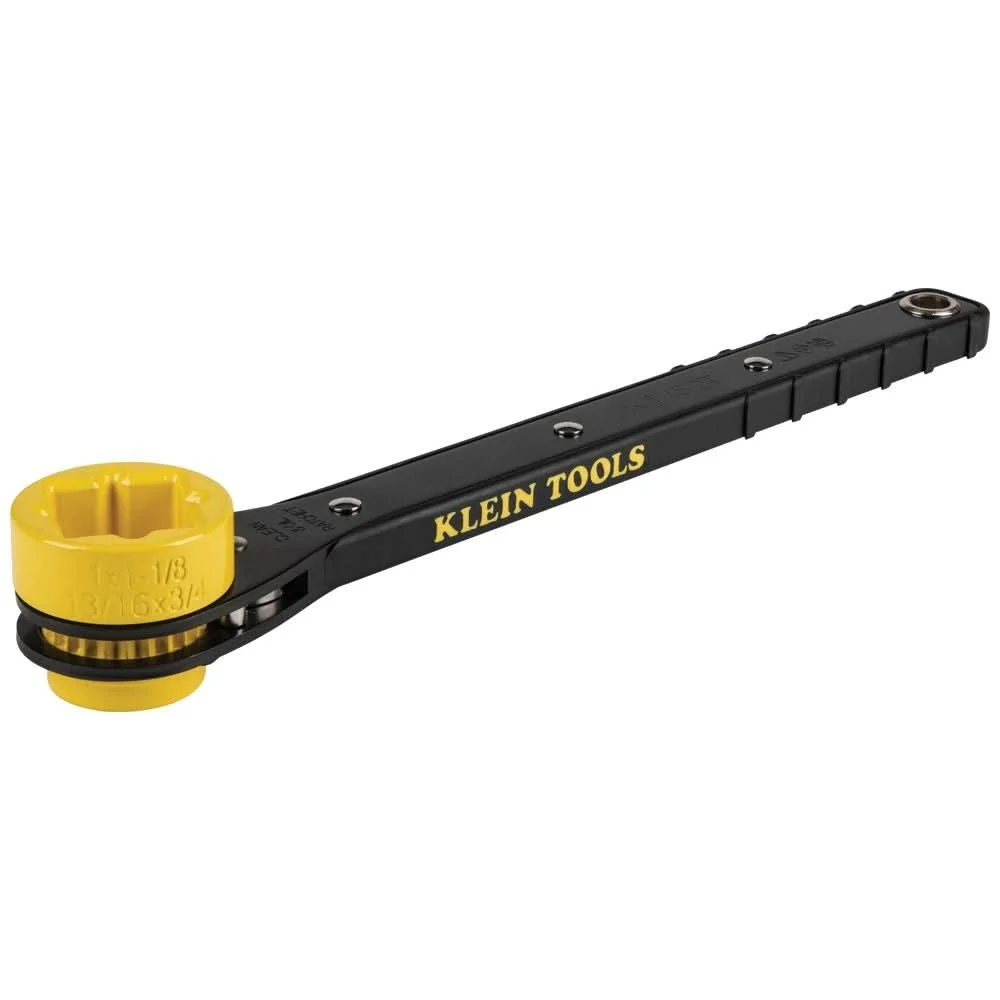Klein Tools KT152T 4-in-1 Lineman's Slim Ratcheting Wrench