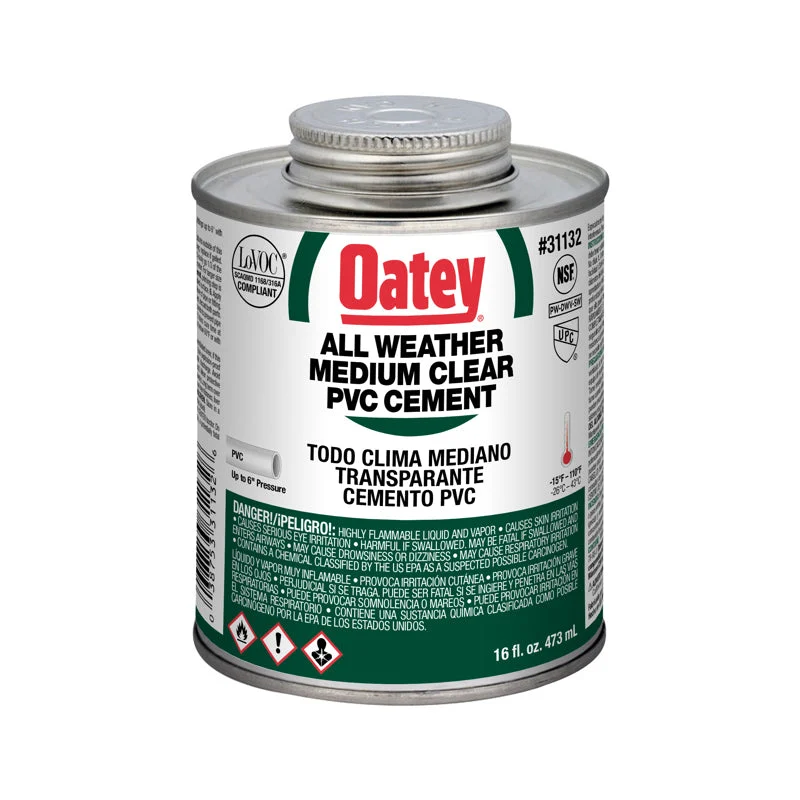 Oatey® All Weather Medium PVC Cement 16oz.