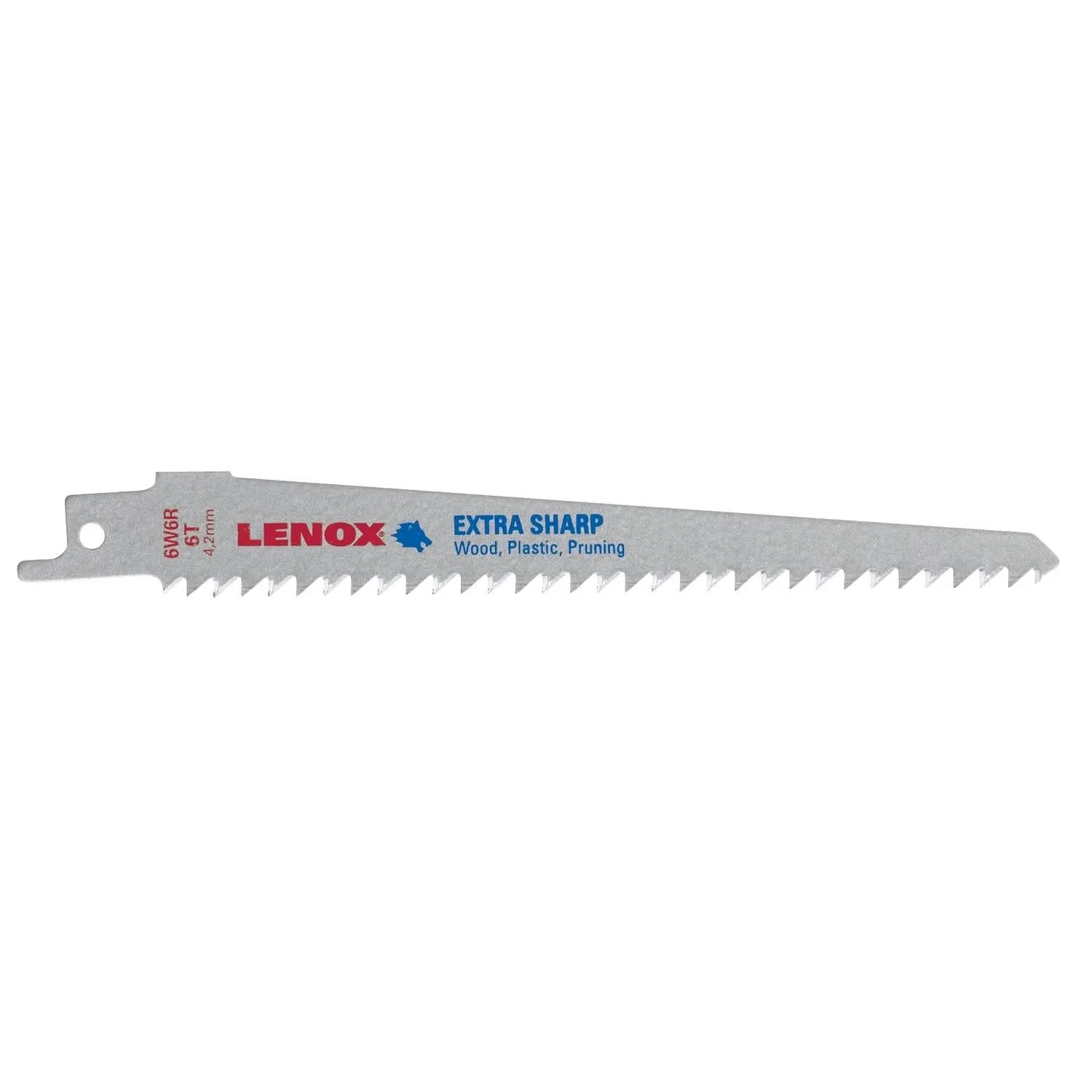 Lenox 121016W6R Extra Sharp Fleam Ground Reciprocating Saw Blades, 6-Inch, 6 TPI, 5-Pack