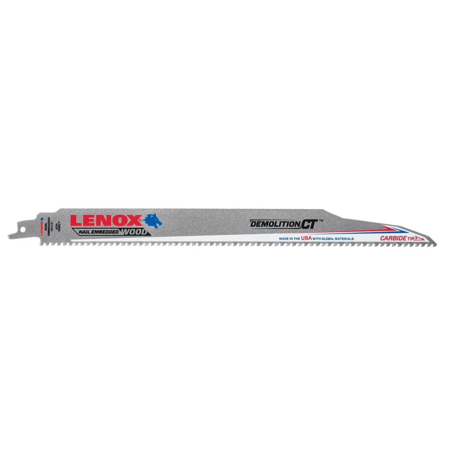 Lenox 1832146 Demolition Carbide Tooth Reciprocating Saw Blade, 12-Inch, 6 TPI, 1-Pack