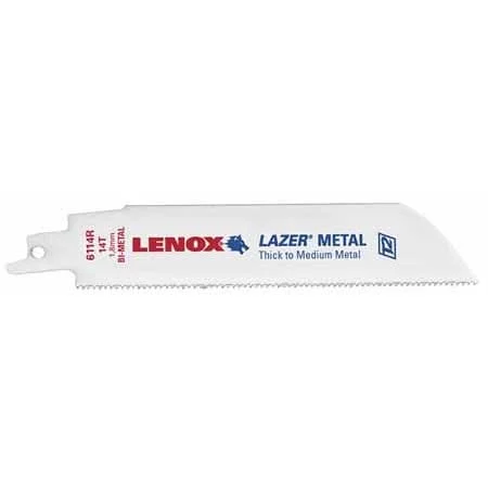 Lenox 20175B6118R LAZER B6118R Bi-Metal Reciprocating Saw Blades, 6-inch, 18 TPI, 25-Pack