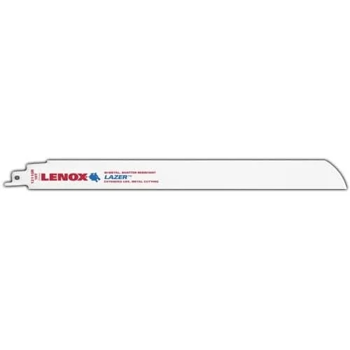 Lenox 2018212110R LAZER 12110R Bi-Metal Reciprocating Saw Blades, 12-inch, 10 TPI, 5-Pack