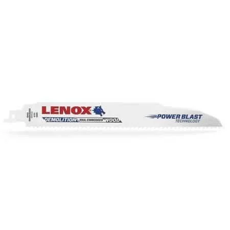 Lenox 20523B966R Demolition Bi-Metal Reciprocating Saw Blades, 9-inch, 6 TPI, 25-Pack