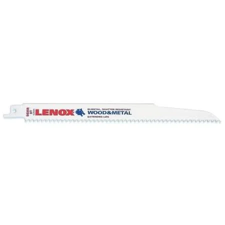 Lenox 20558B956R B956R Wood Bi-Metal Reciprocating Saw Blades, 9-inch, 6 TPI, 25-Pack