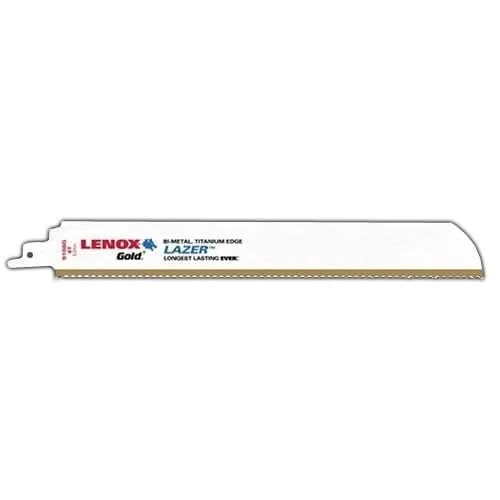 Lenox 210969108GR Gold Extreme Metal 9108GR Reciprocating Saw Blades, 9-inch, 8 TPI, 5-Pack