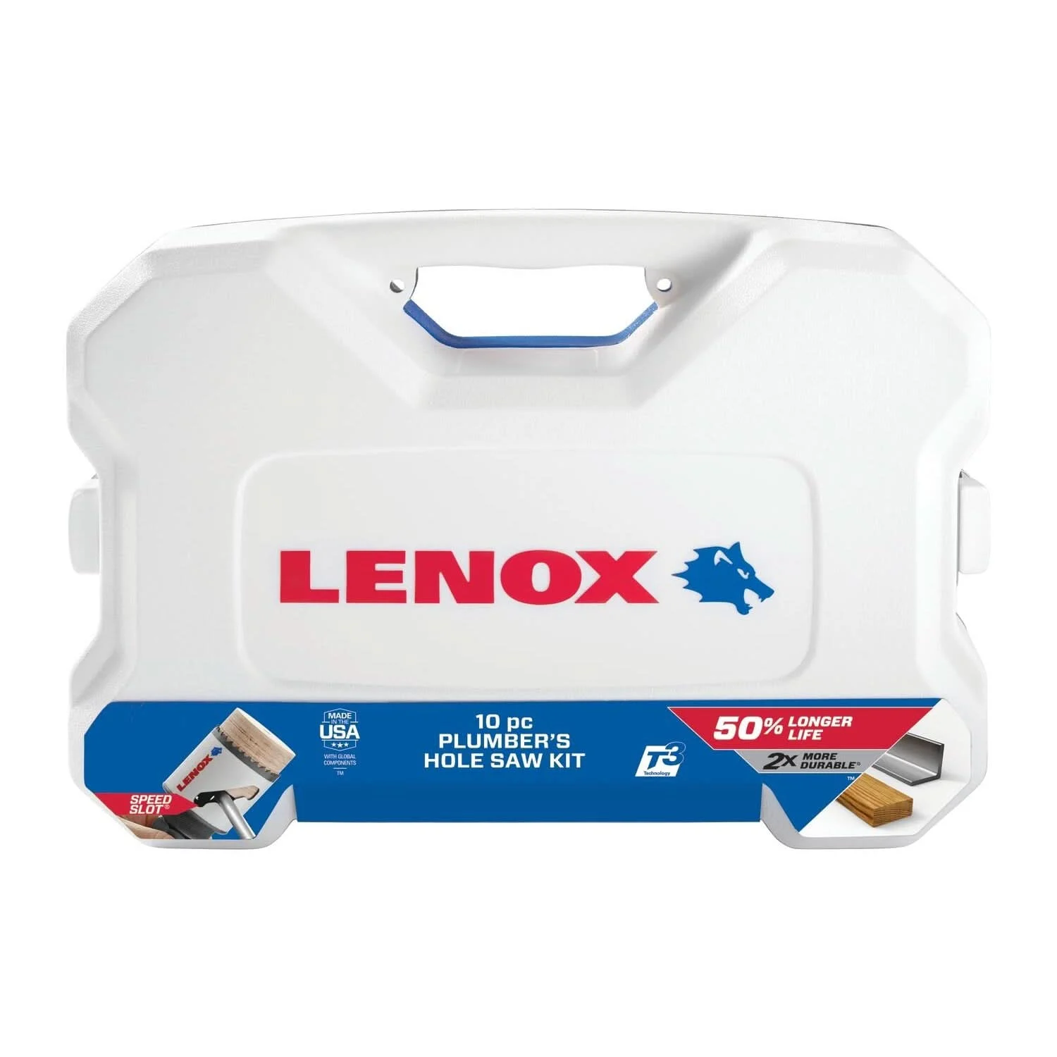 Lenox 30808600P Plumber's SPEED SLOT Hole Saw Kit, 9-Piece