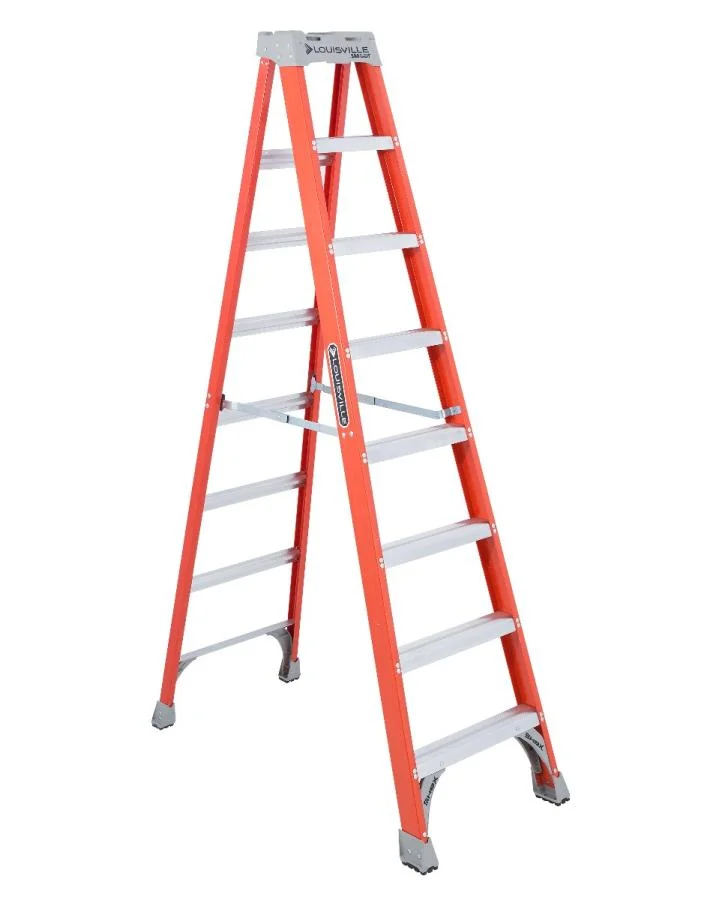 8 ft. Fiberglass Step Ladder with 300 lbs. Load Capacity Type IA Duty Rating