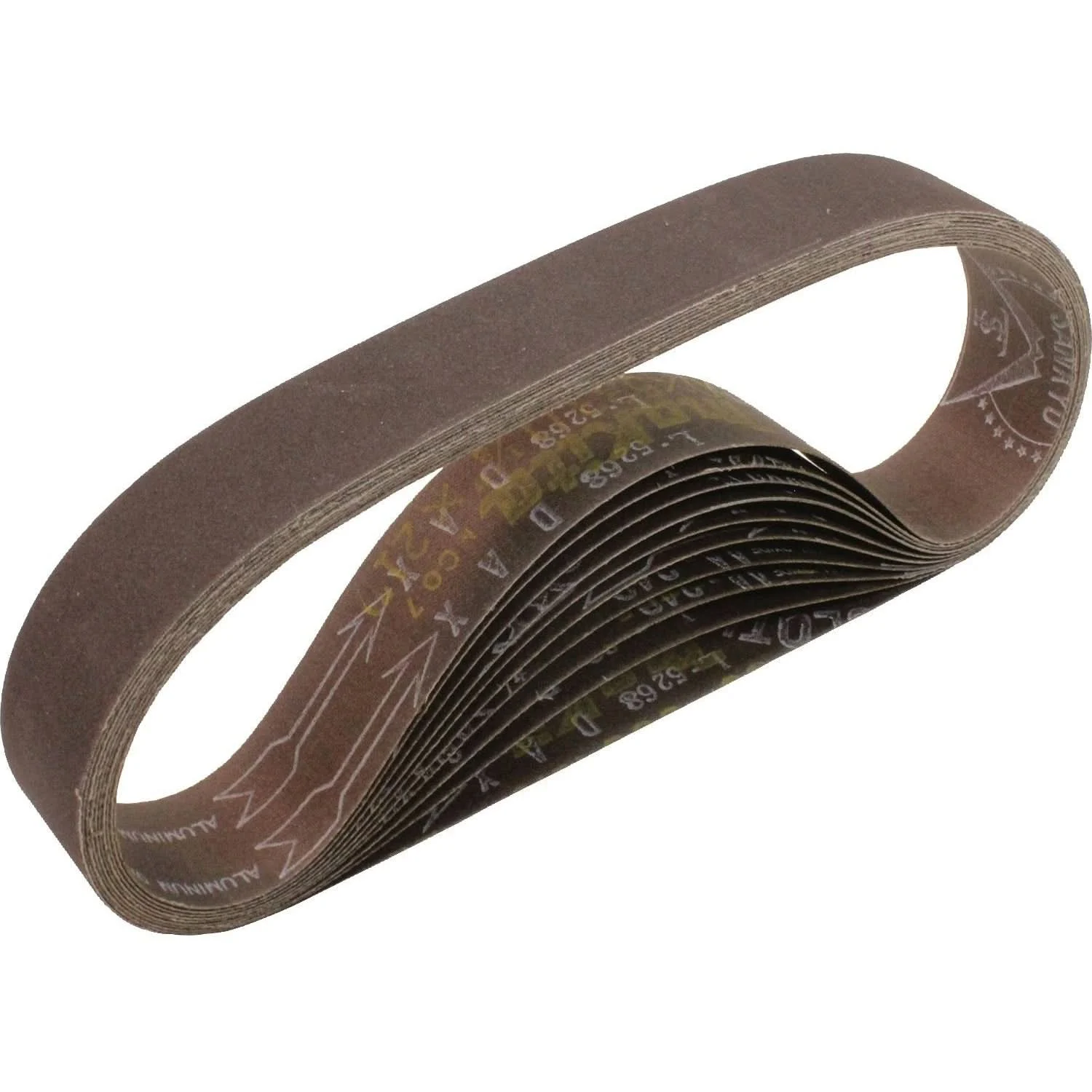Makita 742304-1 1-1/8" x 21" Abrasive Belt, 100 Grit, 10/pk