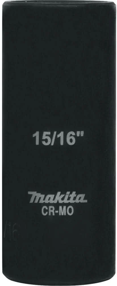 Makita A-96322 15/16" Deep Well SAE Impact Socket, 1/2" Drive
