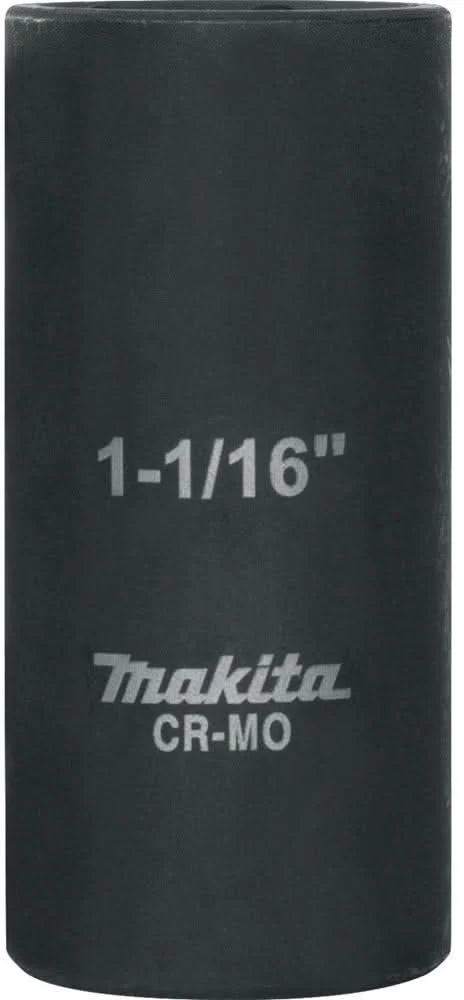 Makita A-96344 1-1/16" Deep Well SAE Impact Socket, 1/2" Drive