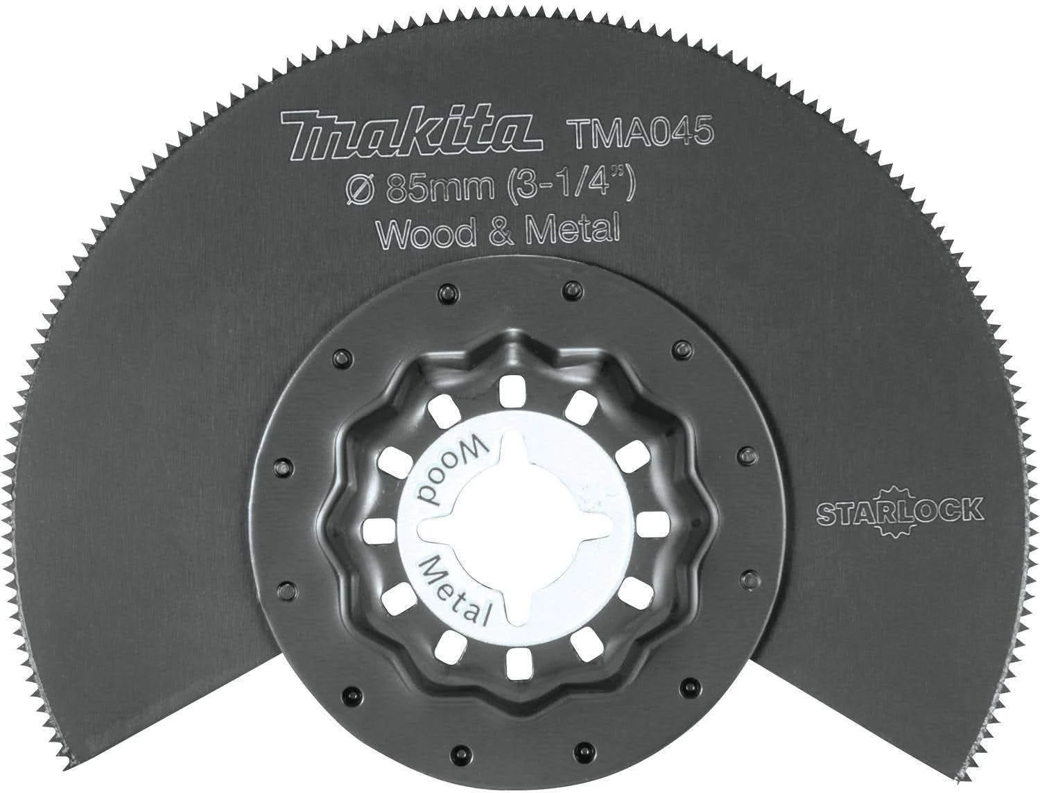 Makita B-67016 Starlock Oscillating Multi-Tool 3-1/4" Bi-Metal Round Segmented Saw Blade