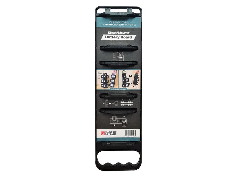 StealthMounts Battery Board with Handle For Makita 18v LXT Battery