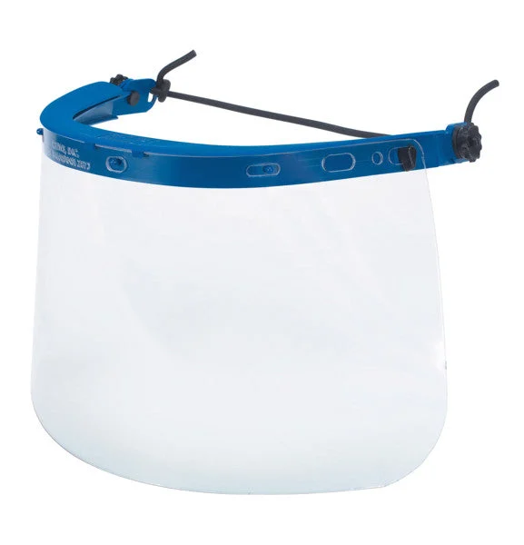 Face Shield Bracket for Hardhats - Blue Nylon Material