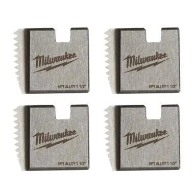 Milwaukee 1-1/2" ALLOY NPT Portable Pipe Threading Dies