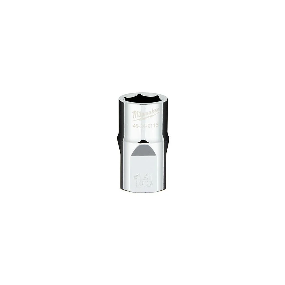1/2 in. Drive 14MM Metric 6-Point Socket with FOUR FLAT™ Sides