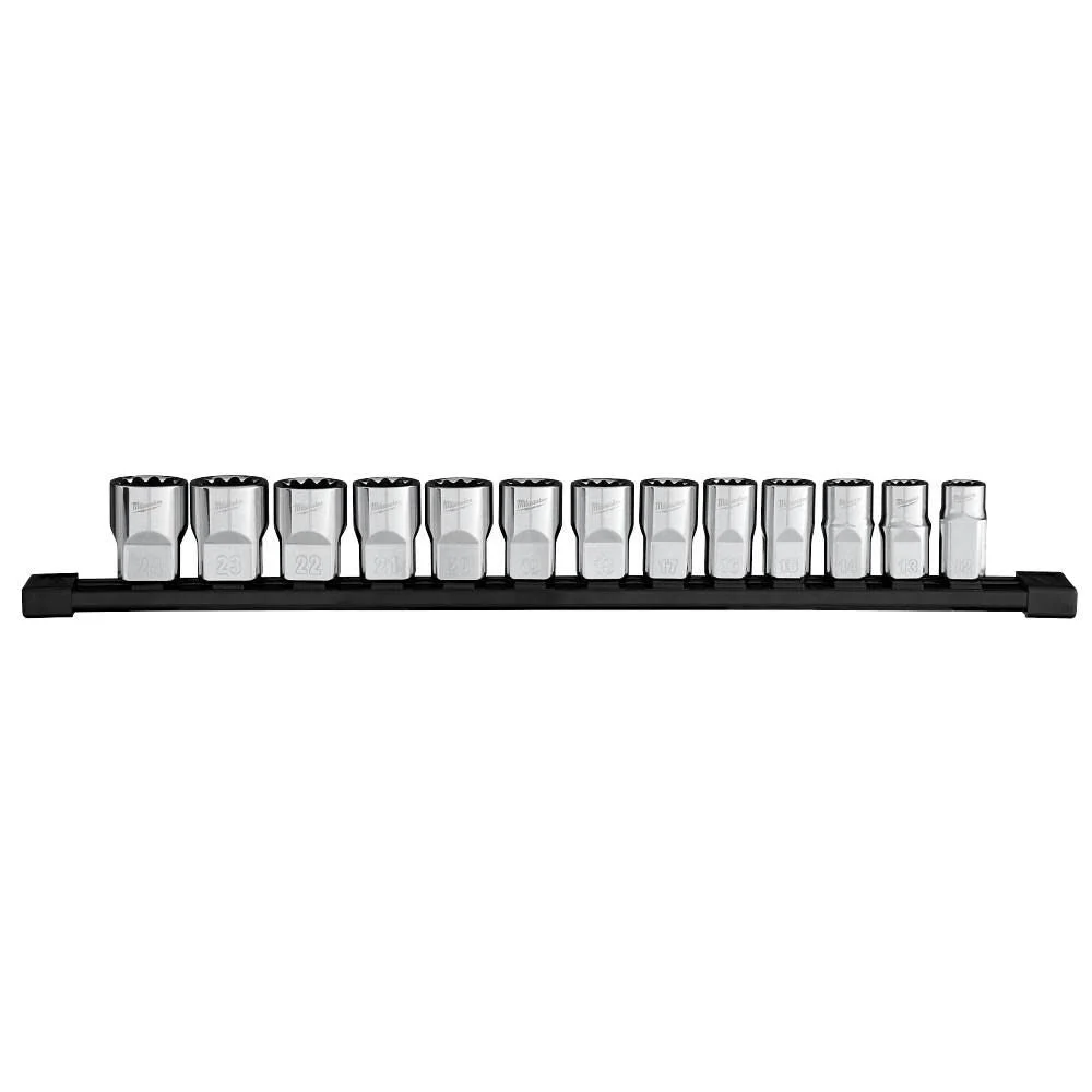 13pc 1/2” Drive 12-Point Metric Socket Set