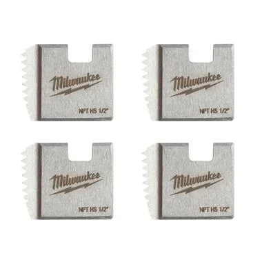 Milwaukee 1/2" HIGH SPEED NPT Portable Pipe Threading Dies