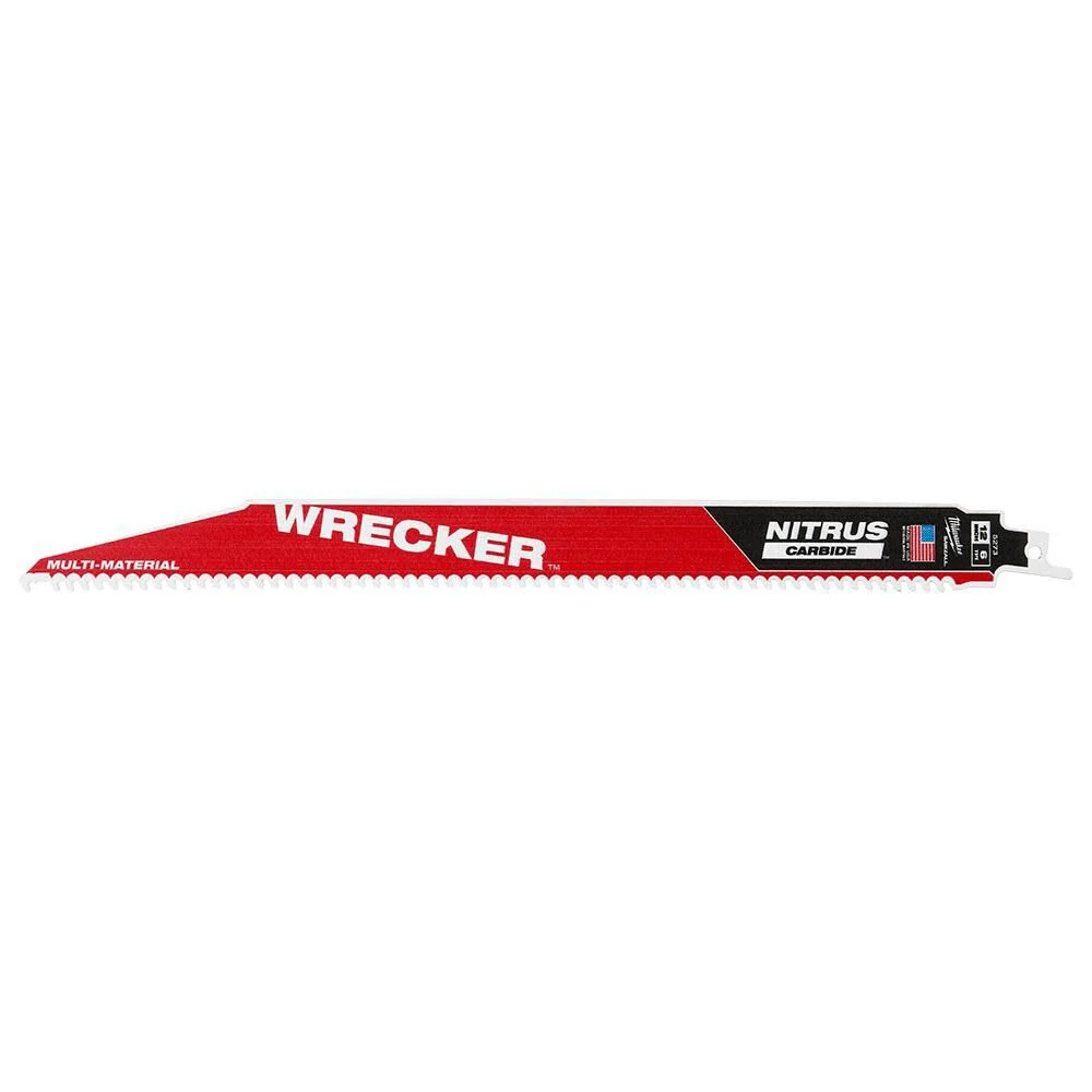 12" WRECKER™ with NITRUS™ Carbide SAWZALL® Blade for Multi-Material 5PK