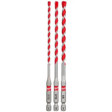 3PC. SHOCKWAVE Impact Duty™ Carbide Hammer Drill Bit Set