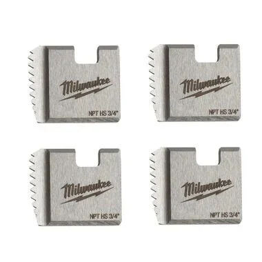 Milwaukee 3/4" HIGH SPEED NPT Portable Pipe Threading Dies