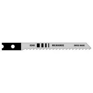 Milwaukee 48-42-0240 3-1/8" 8 TPI High Carbon Steel Jigsaw Blade, 5-Pack