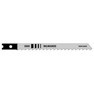 Milwaukee 48-42-0500 4" 6 TPI High Carbon Steel Jigsaw Blade, 5-Pack