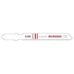 Milwaukee 48-42-5190 3" 14 TPI Bi-Metal Jigsaw Blade, 5-Pack