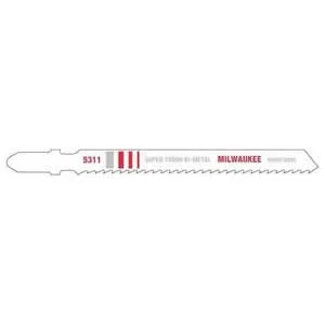 Milwaukee 48-42-5311 4" 10 TPI Bi-metal Jigsaw Blade, 5-Pack
