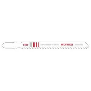 Milwaukee 48-42-5850 4" 8 TPI Bi-Metal Jigsaw Blade, 5-Pack