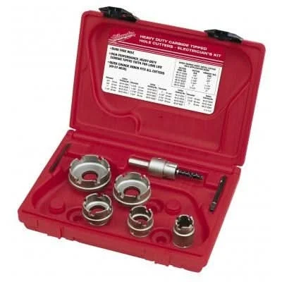 Milwaukee 49-22-8310 7-Piece Electrician's Sheet Metal Carbide Cutter Kit