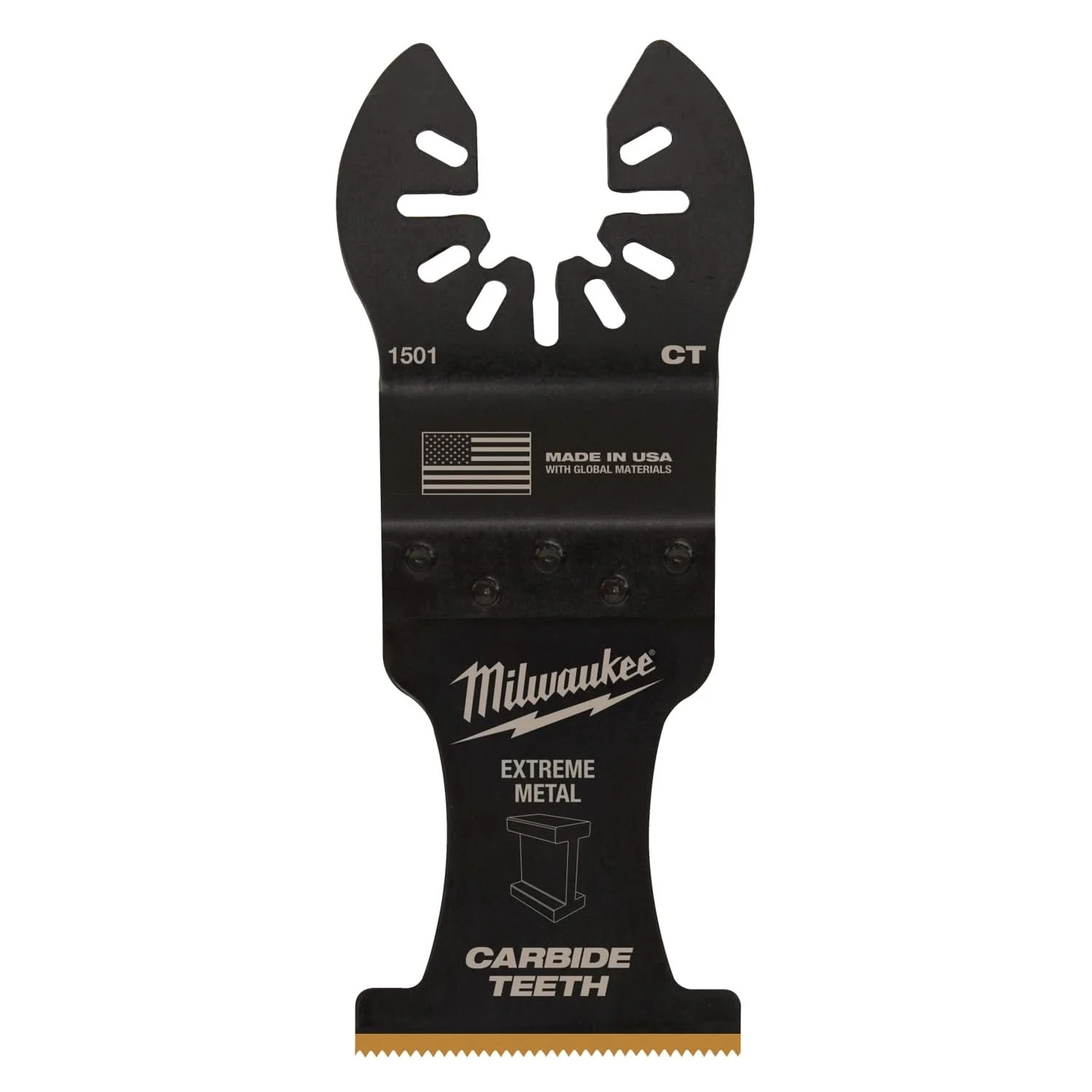 Milwaukee 49-25-1502 Open-Lok 1-3/8-Inch Titanium Enhanced Carbide Teeth Metal Blade, 2-Pack