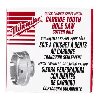 Milwaukee 49-57-8331 2" Quick Change Sheet Metal Carbide Cutter
